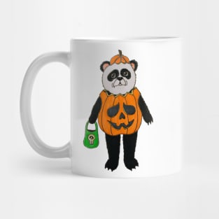 Panda in Jack-O-Lantern Costume Mug